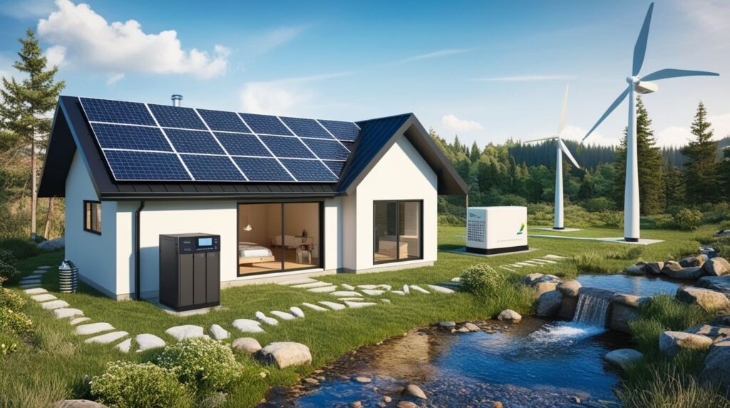 how to generate power off grid