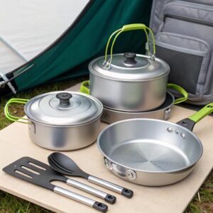 aluminium cooking set for camping