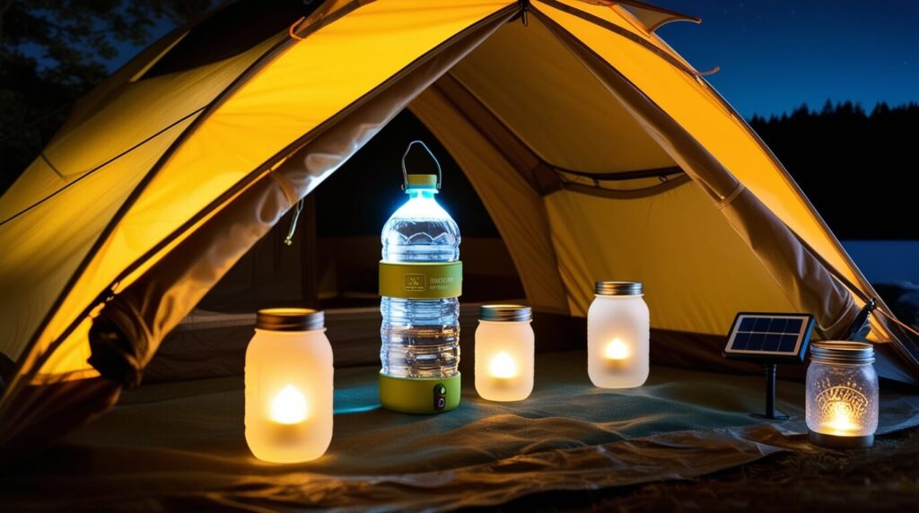 camping tent lighting ideas