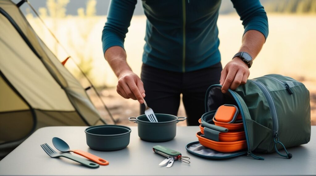 lightweight multi-purpose camping tools minimalistic travelers off grid campers camping essentials
