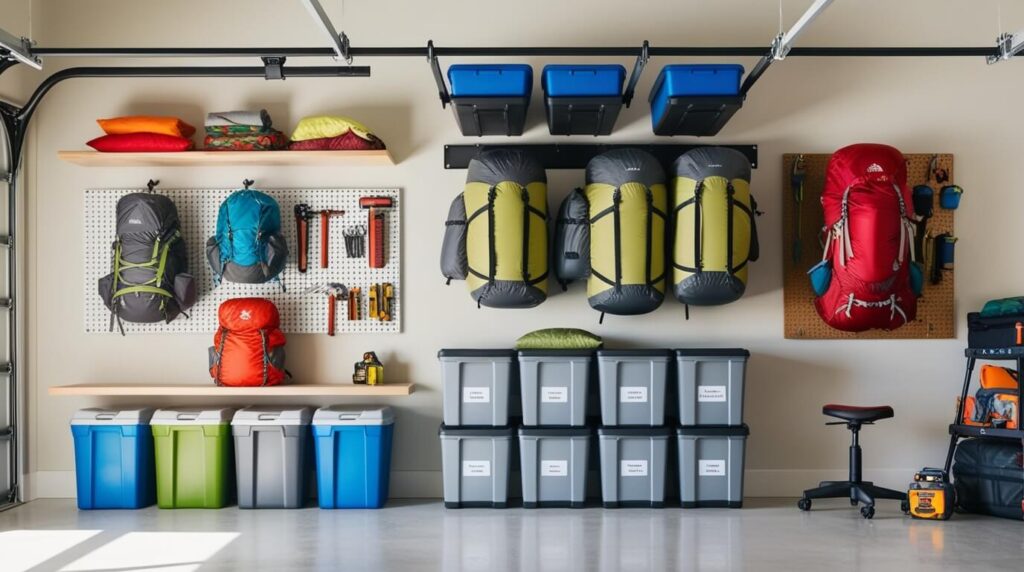 how to store camping gear