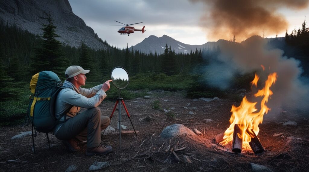 how to signal for help in the wilderness
