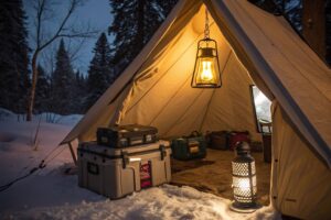 safety and energy efficiency tips for camp tent lighting