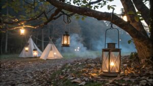 camping candle lanterns