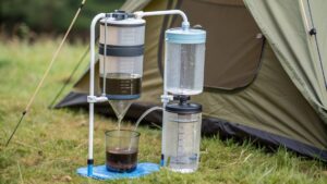 camping gravity filter water purification wilderness