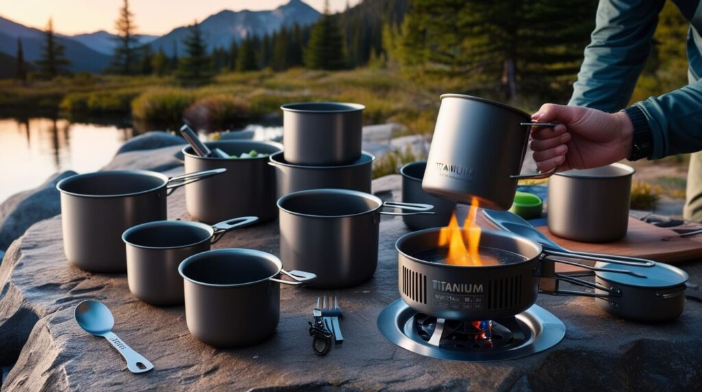 titanium camping cookware