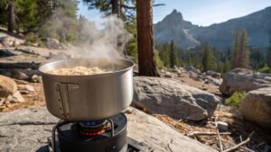 titanium camping pot