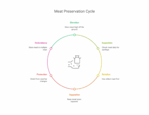 meat preservation circle in wild game preparation
