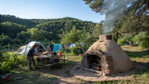earth oven magic off grid camping