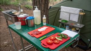 camp kitchen setup