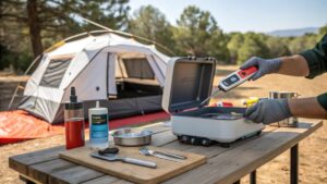 portable cooking safety off grid camping