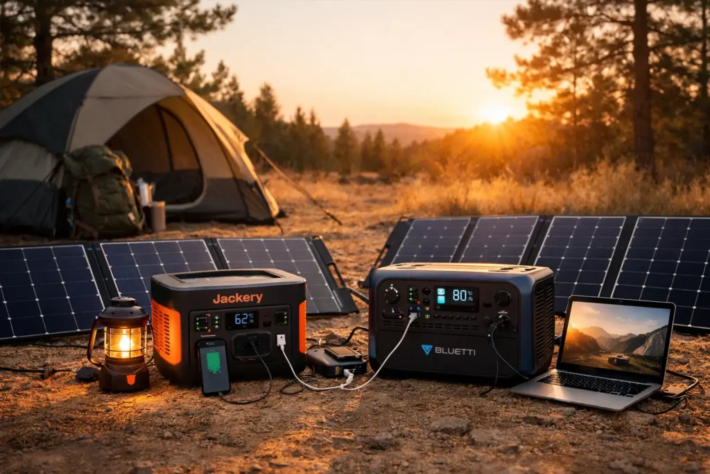Jackery vs Bluetti for off-grid camping